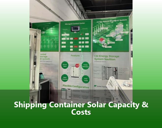 Shipping Container Solar Capacity & Costs